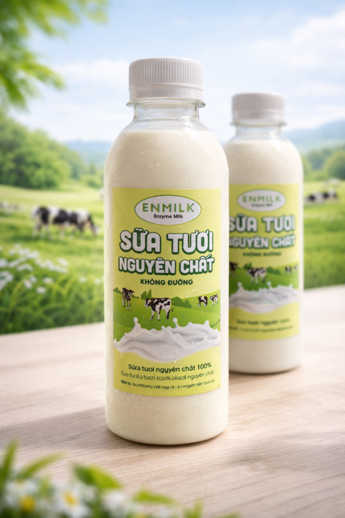 Sữa tươi nguyên chất EnMilk không đường
